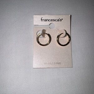 Francesca's Collections 14K Gold Dipped Earrings